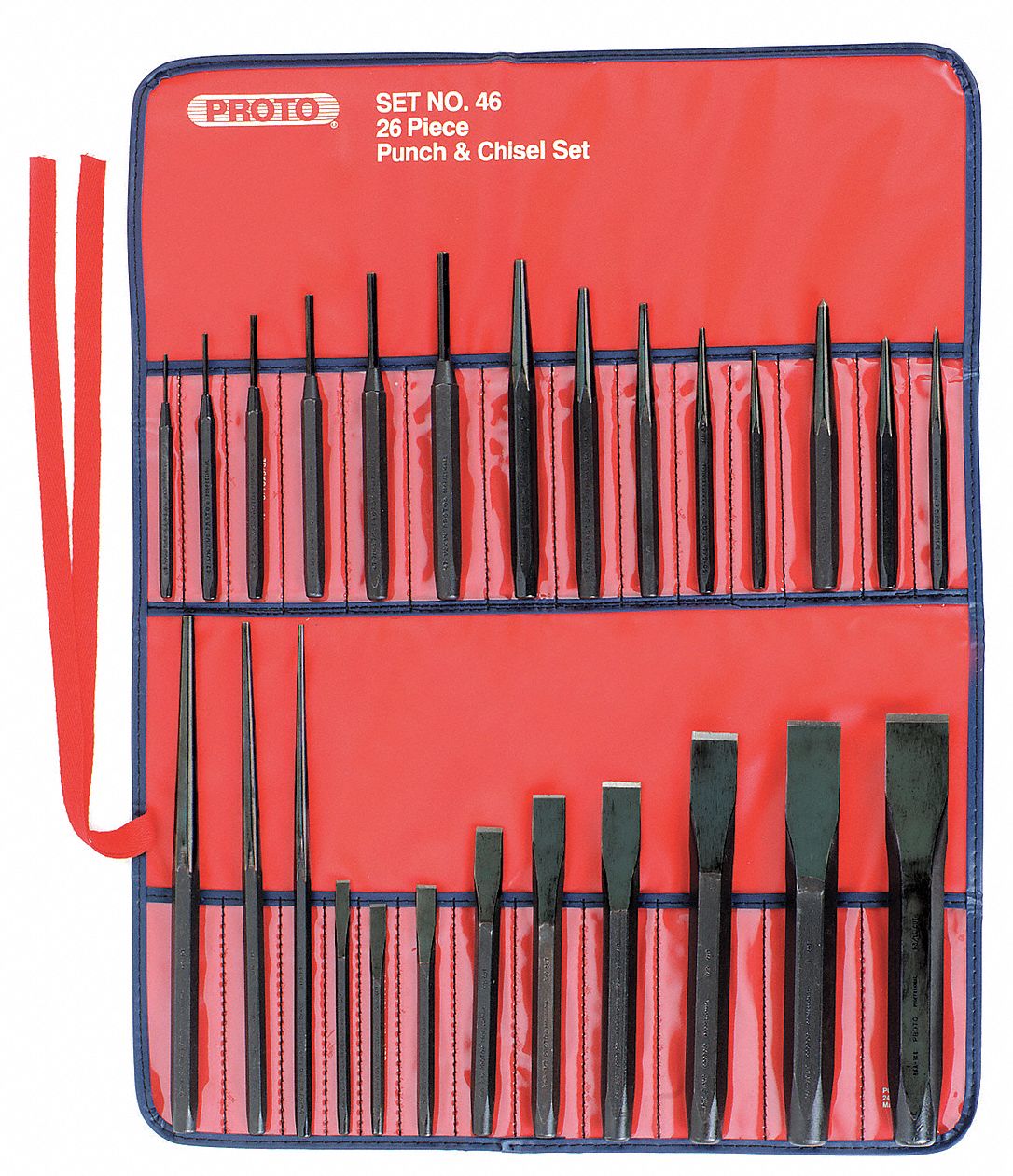 26 Pieces, Cold Chisel, Punch and Chisel Set - 6DJZ7|J46S2 - Grainger