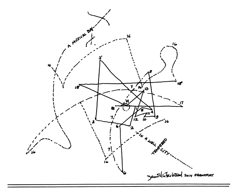 daniel libeskind installs musical labyrinth in frankfurt square