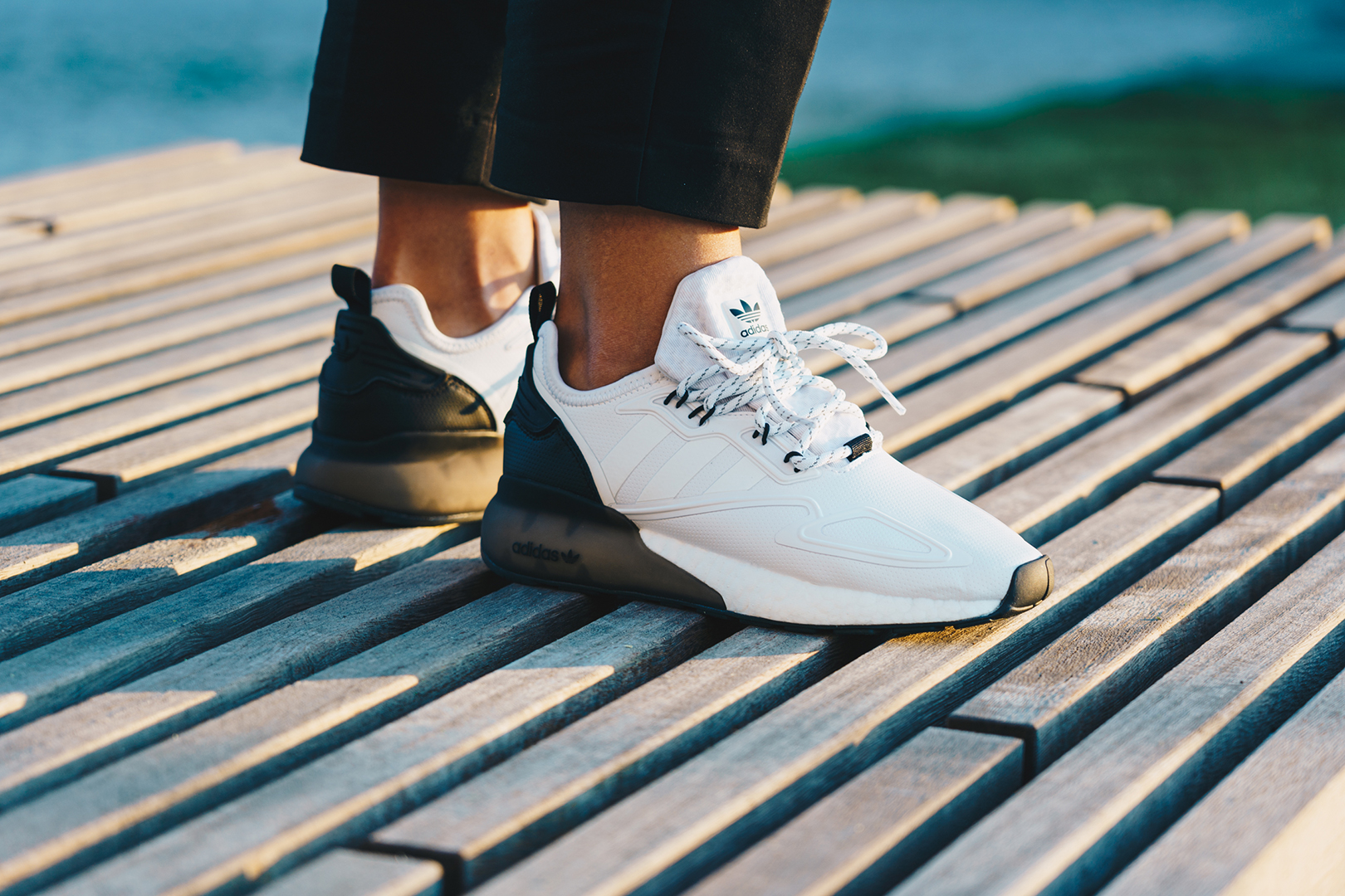 Men's shoes adidas ZX 2K BOOST Ftwr White/ Ftwr White/ Core Black