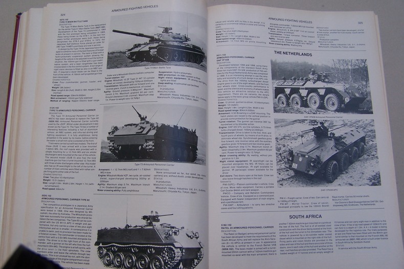 JANE'S WEAPON SYSTEMS 1973/74, 1978, 1980/81, 1981/82, 1984/85