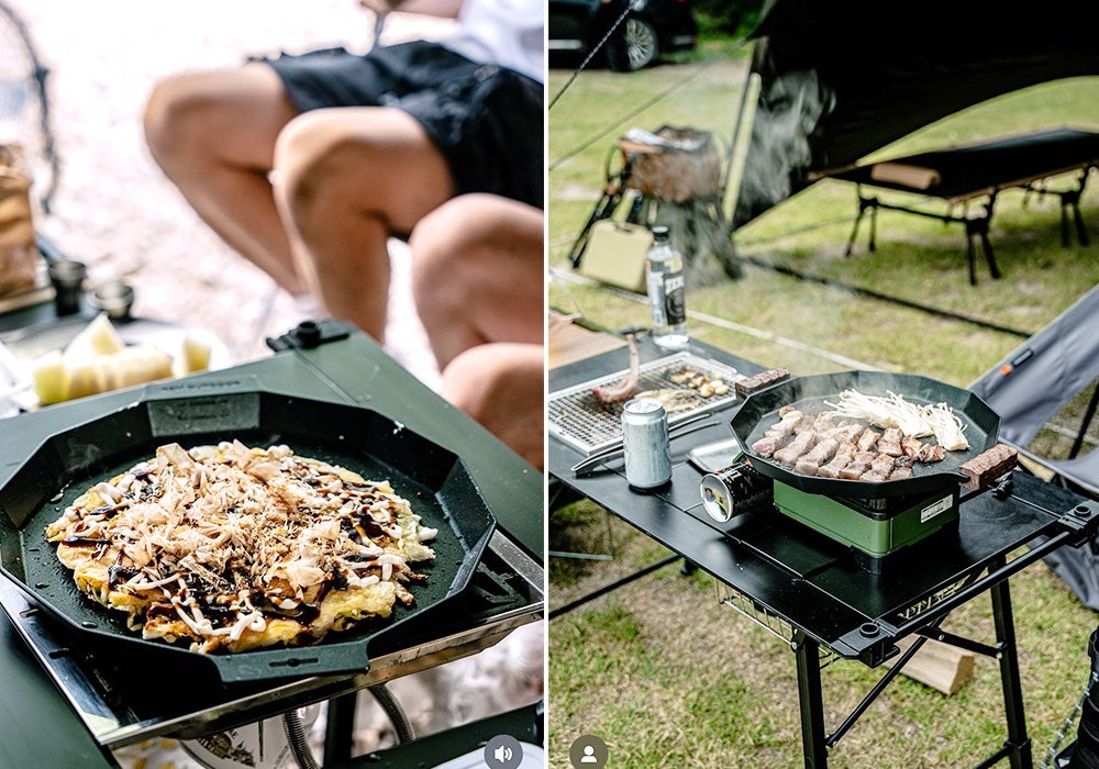 機能性×デザイン性】 KZM 深型マルチグリドル アウトドア・お家でも