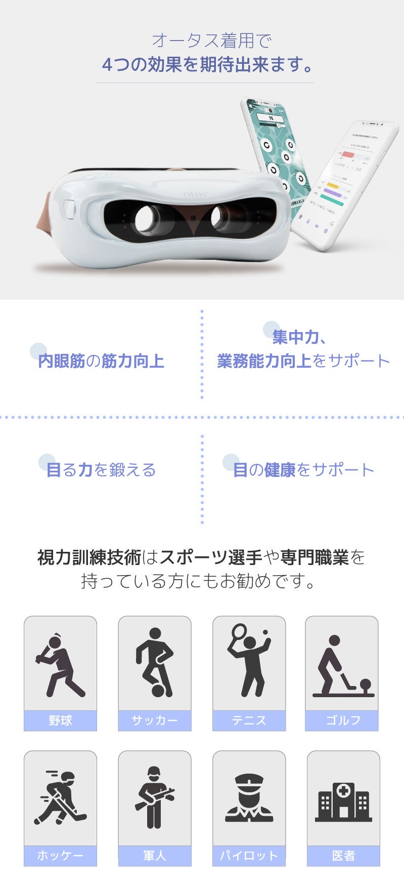 otus オータス 視力回復 ビジョンセラピー トレーニング LUX01WW otus