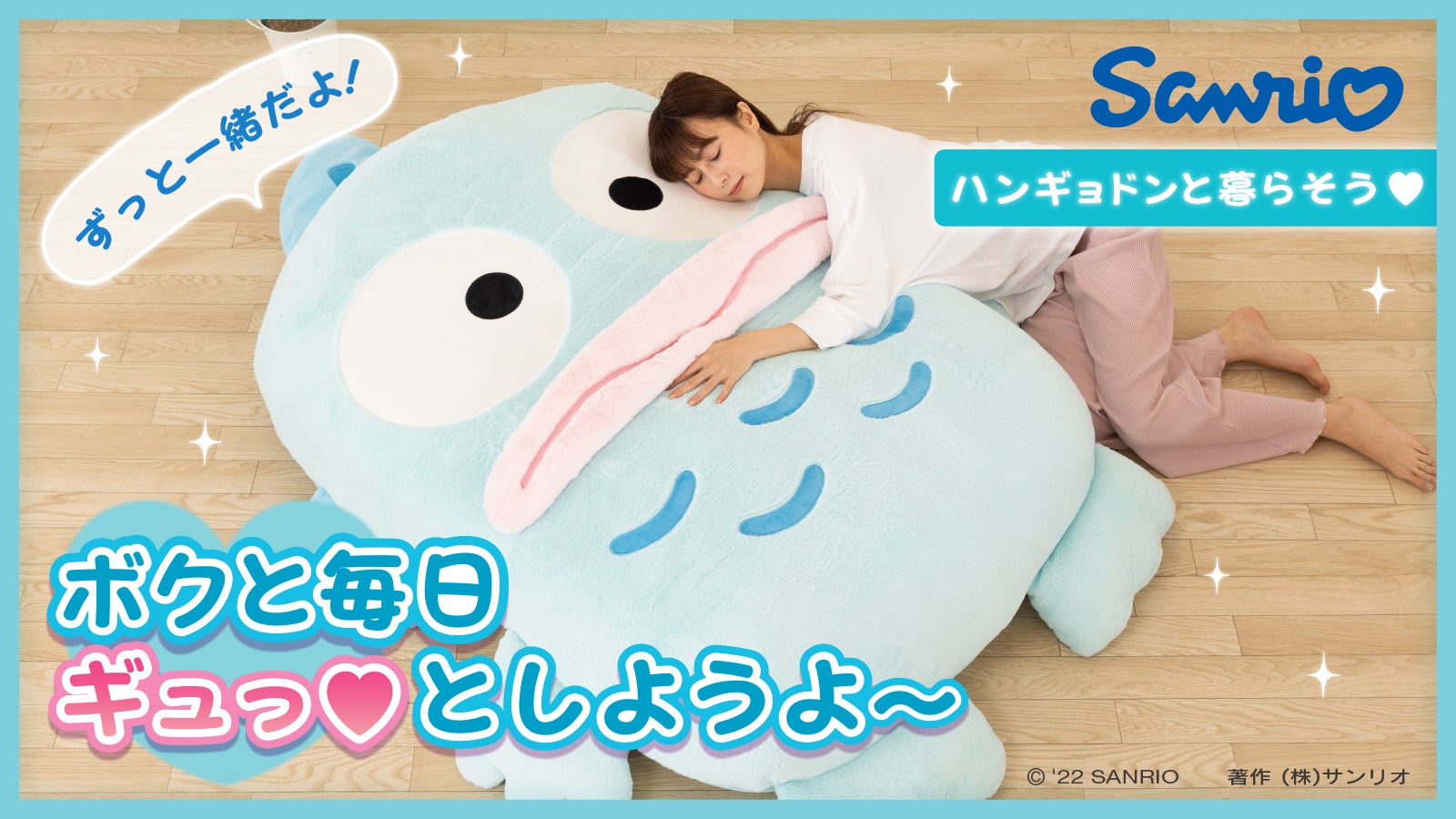 ハンギョドンと暮らそう☆夢の超BIGふかふかぬいぐるみクッション