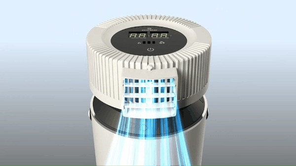 ミストを使わず、湿気を感じないドライで冷たい風の冷風機ドライ