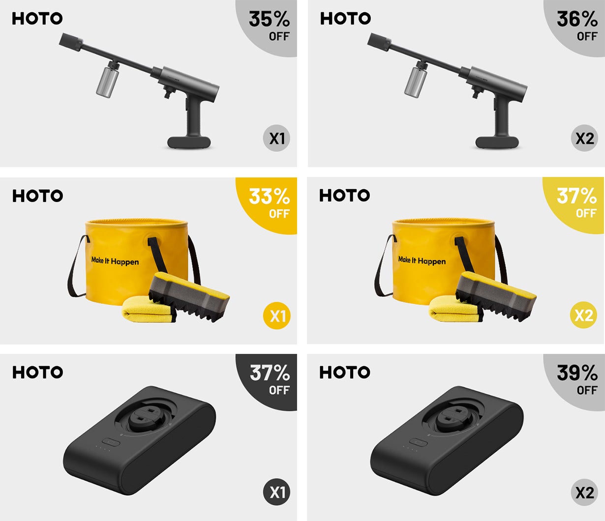 軽量＆強力＆USB充電。実用性もデザイン性も進化したHOTO高圧洗浄機の