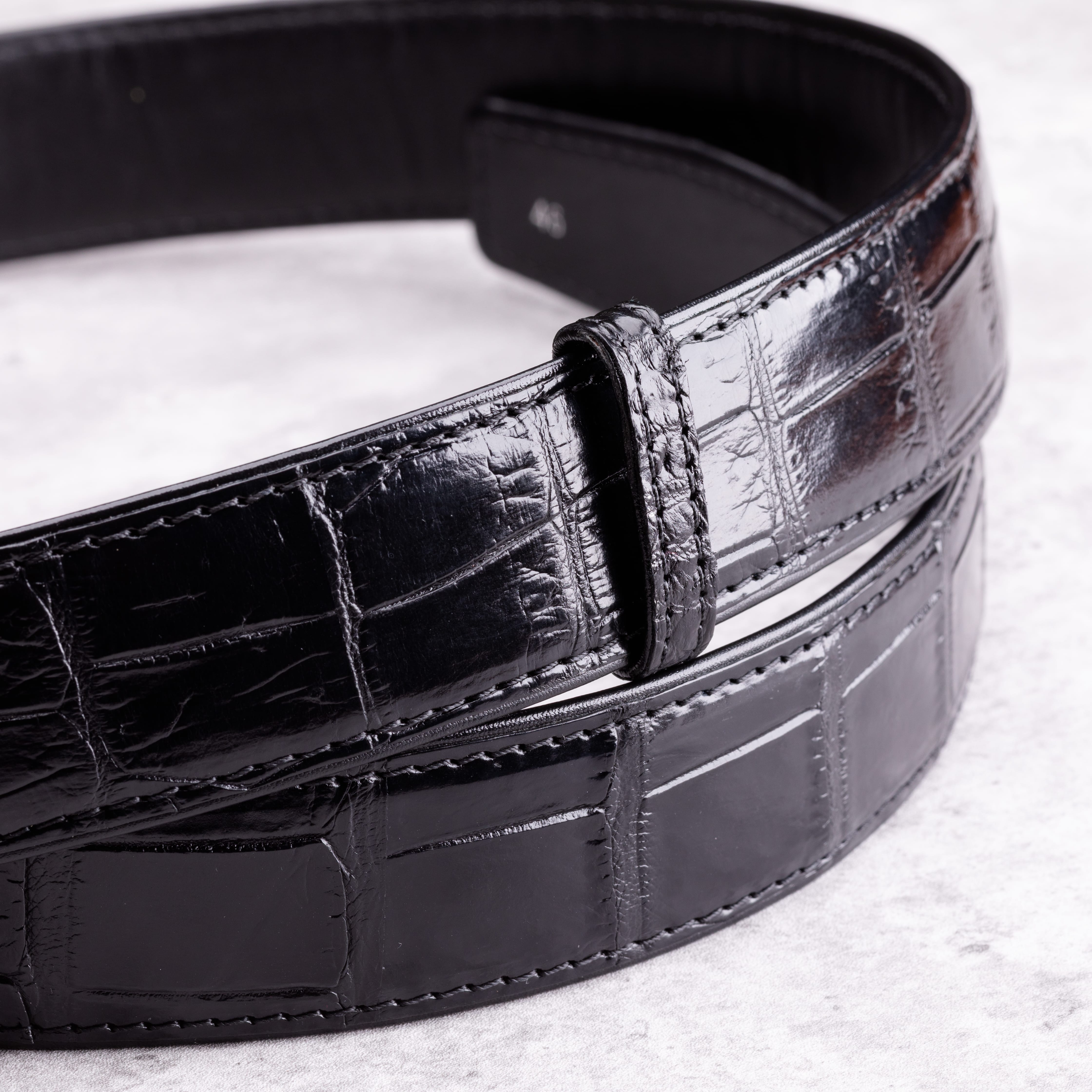 第9弾】本格クロコダイルベルト！本物のクロコダイルを使ったメンズ