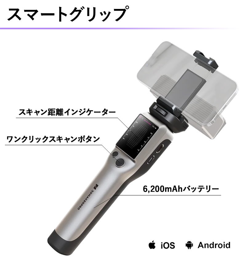 約250gの軽さと手のひらサイズ。高精度な3Dスキャンで、本物を再現