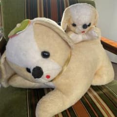 レア！ 当時物 昭和レトロ 犬 ワンちゃん 親子 ぬいぐるみ レトロ