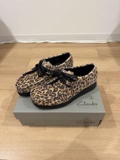 クラークス ワラビーClarks Wallabee 23,5 ヒョウ柄 36 - メルカリ