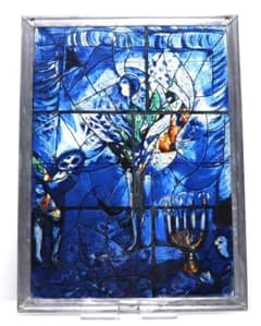 マルク・シャガール 大型 ヴィンテージステンドグラス アメリカ