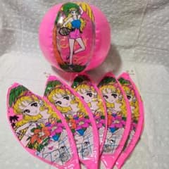 最終品 昭和レトロ ビーチボール5個未使用品 少女漫画 少女マンガ