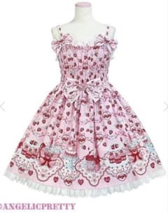 Strawberry Cake Partyシャーリングジャンパースカート - メルカリ