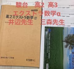 駿台 高2 高3 エクストラ数学α 井辺先生 三森先生 テスト プリント