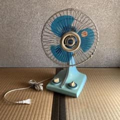 通電確認】【ジャンク】ナショナル23センチ卓上扇 F-23E1M レトロ