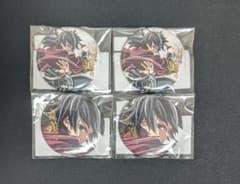 冨岡義勇 箔押し缶バッジ 4個 鬼滅の刃 WEBくじ コミケ ufotable