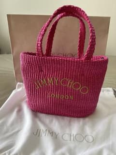 ジミーチュウ カゴバッグ ビーチトート イーストウエストミニ - メルカリ