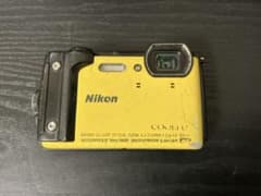 ジャンク品本体のみ】NikonCOOLPIXW300イエロー防水カメラ4K対応