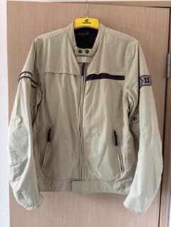 HONDA ライディングジャケット アイボリー 春秋 L胸部プロテクター付き