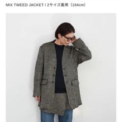 ビソウン BISOWN MIX TWEED JACKET - メルカリ