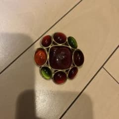 ヴィンテージブローチ ストーン カラフル ゴールド フィリップフェラン