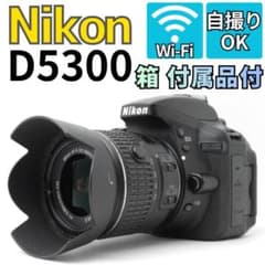 箱・付属品付き】Nikon D5300 WiFiモデル スマホ転送 自撮りOK - メルカリ