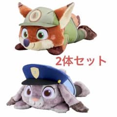 ズートピア 赤いほっぺ 寝そべり スーパーラージキッズ ぬいぐるみ