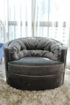 KARE】ミュージックホール グレー アームチェア・1人掛けソファ