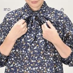 45R インドカディフラワープリントのリボンブラウス45rpm - メルカリ