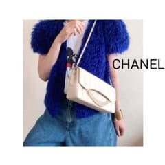 極美品♡CHANEL ラムスキン チョコバー パールチェーンバッグ
