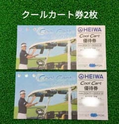 HEIWA 平和 PGM クールカート無料券2枚 COOLCART 株主優待 - メルカリ