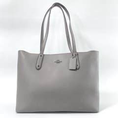 コーチ COACH レザートートバッグ グレー A4可 - メルカリ