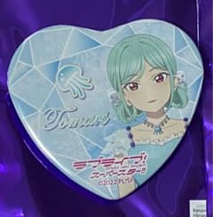 ラブライブ Liella! ハート型缶バッジ スプリングドレス 鬼塚冬毬