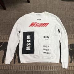 MSGM ホワイト トレーナー Sサイズ - メルカリ