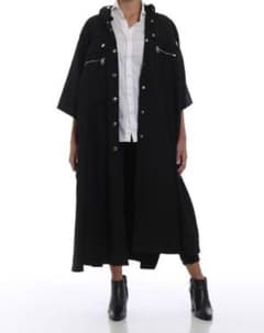 未使用 CHLOE クロエ ロング丈 ポンチョ ケープ コート 34 ブラック