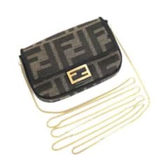 FENDI フェンディ ナノバケット ズッカ柄 2WAYミニバッグ チャーム