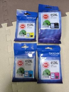 brother 412XL 大容量インクカートリッジ4個セット - メルカリ