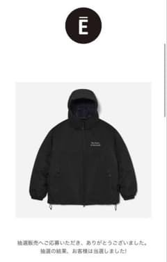 ENNOYとスタイリスト私物 PADDED NYLON HOODIE BLACK - メルカリ