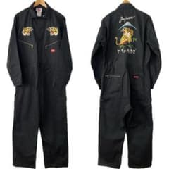 00s Dickies ディッキーズ 虎 スカジャン刺繍 オールインワン つなぎ