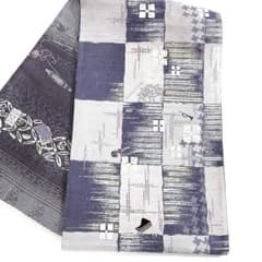 帯6593 ○やまと誂製 高級 正絹 片面全通リバーシブル 袋帯 楽器