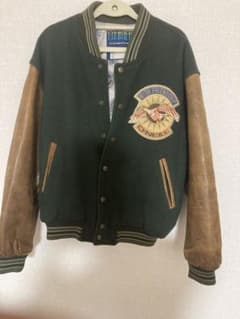 激レア 90s O'NEILL オニール スタジャン 中綿 袖牛皮 刺繍 鷲 - メルカリ