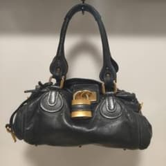 Chloe クロエ パディントン ブラック 南京錠 鍵付 - メルカリ
