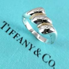 Xxxmi様【ティファニー】キャンディー ツイストロープ コンビ リング