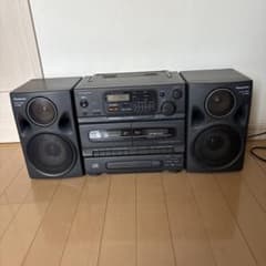 Panasonic S-XBS ミニコンポ CDカセットデッキ - メルカリ