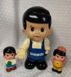 信用金庫 信ちゃん貯金箱3体セット ソフビ 当時物 昭和レトロ 非売品