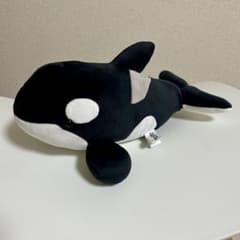 限定】名古屋港水族館 シャチ くじ 3等 ぬいぐるみくじ ブラック 黒