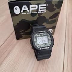 ape 腕時計 G-SHOCK コラボ DW5600 迷彩 人気 - メルカリ