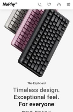 新作未使用】NuPhy Node 75Low-Profileキーボード - メルカリ