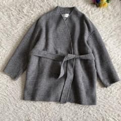 こうぴ様専用SOEJU ソージュ ウールリバーミディコート 千鳥 - メルカリ