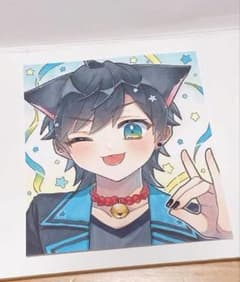 創作 イラスト アナログ 男の子 手描き ケモ耳 - メルカリ