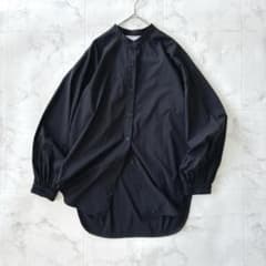 BEARDSLEY ビアズリー ギャザーカフスシャツ 黒 2023SS 完売 - メルカリ